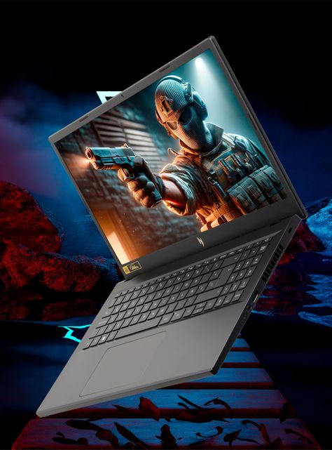 Notebook Gamer Nitro V ANV15-41-R3RJ-1 AMD Ryzen 7 Serie 7000 NVIDIA GeForce RTX 3050 16GB RAM 512GB SSD 15.6”-6