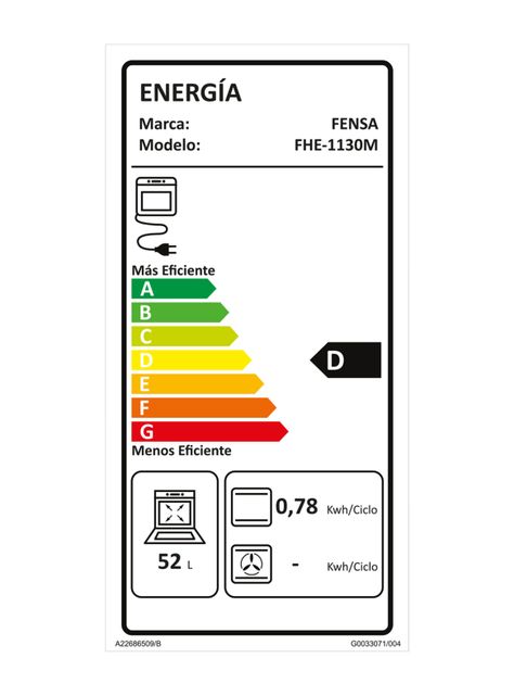Horno Empotrable FHE 1130M-5