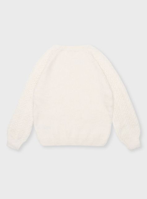 Sweater Liso Manga Larga Crudo Casual-1