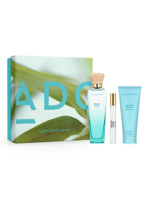 Set Perfume Agua de Bambú EDT Mujer 120ml + Loción Corporal 75ml + Megaspritzer 10ml-0