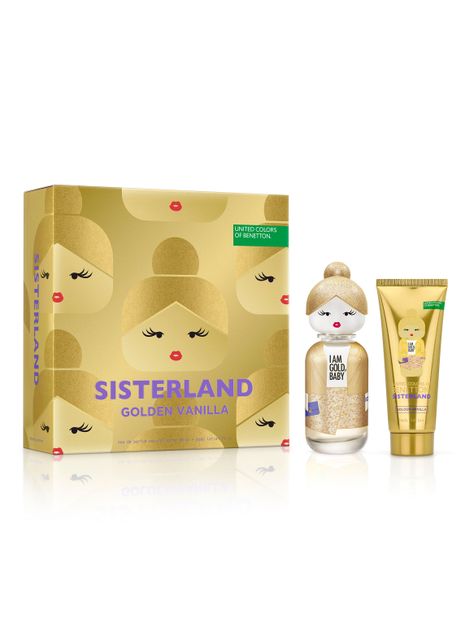 Set Perfume Regalo Sisterland Golden Vainilla EDP 80ml + Loción Corporal 75ml-0