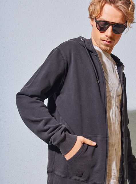 Polerón Fullzip Capucha Liso-2
