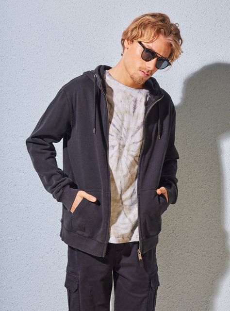 Polerón Fullzip Capucha Liso-0