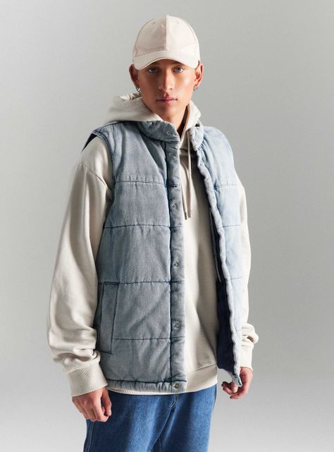 Chaqueta Puffa Mezclilla-0