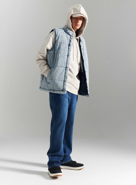 Chaqueta Puffa Mezclilla-4