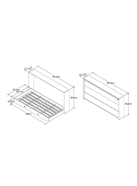 Cama Plegable Horizontal América 1 Plaza-1