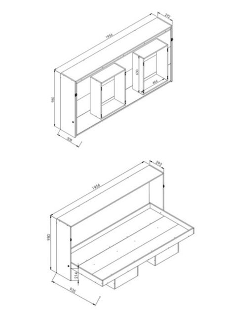 Cama Plegable Horizontal Manhathan 1 Plaza-1
