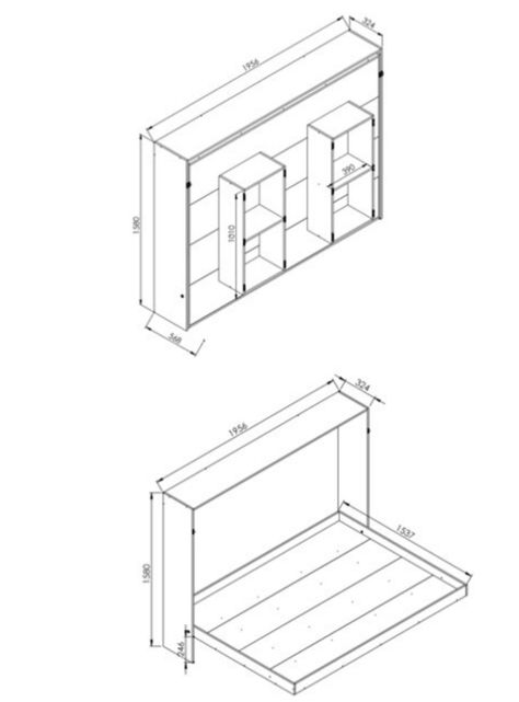 Cama Plegable Horizontal Manhathan 2 Plazas-1