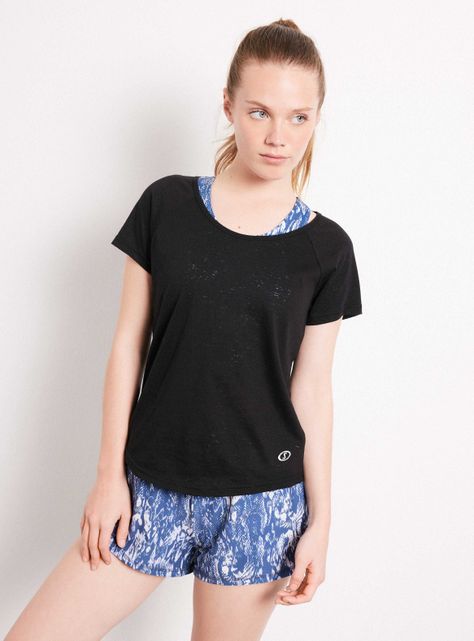 Polera Burn Out Estampado-0