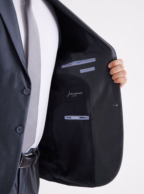 Traje Recto Listado Regular Fit-3