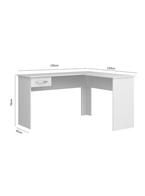 Escritorio Slim Esquinero Blanco-1