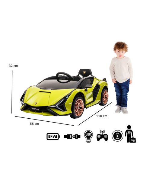 Lamborghini Sian a Batería Verde-4