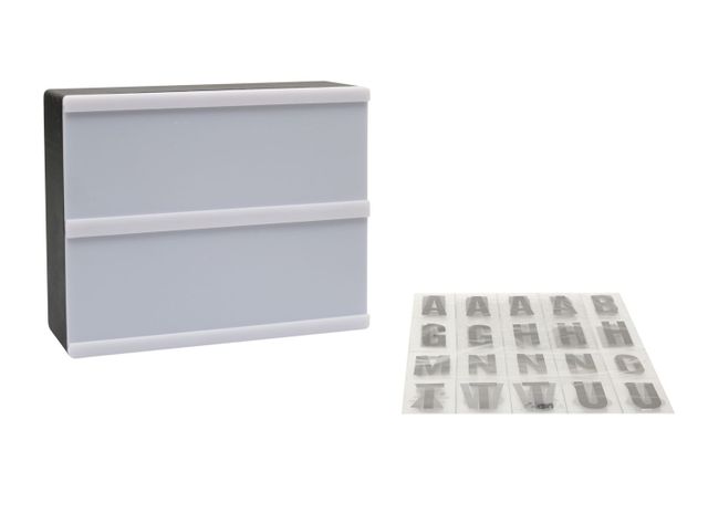Caja Attimo de Luz Led Doble 60 Letras-0
