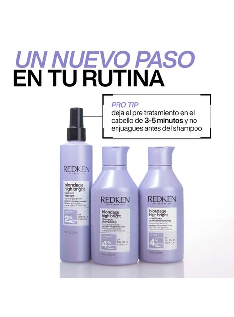 Pre-Tratamiento con vitamina C Iluminador de Cabello Rubio Blondage High Bright 250ml-4