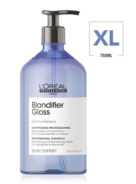 Set Cabello Rubio Blondifier Serie Expert Shampoo Gloss 500 ml+ Acondicionador 500 ml-1