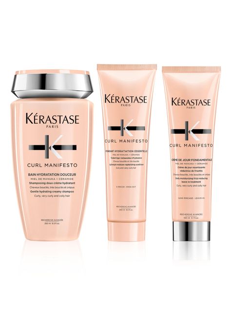 Set Cabello Rizado Curl Manifesto Shampoo 250ml + Acondicionador 250ml + Tratamiento 150ml-0