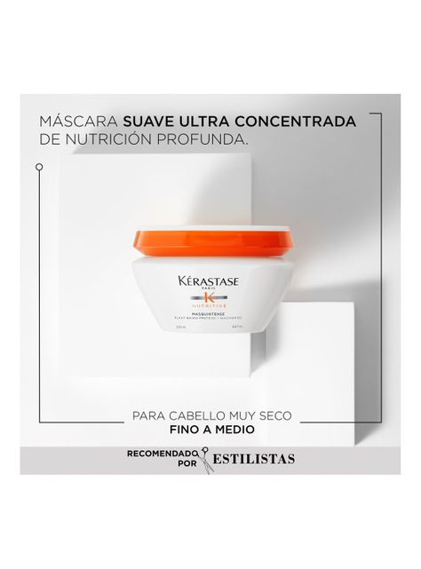 Set Cabello Seco Nutritive Shampoo 250ml + Máscara 200ml Kérastase-2