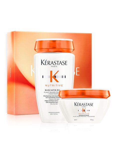 Set Cabello Seco Nutritive Shampoo 250ml + Máscara 200ml Kérastase-0