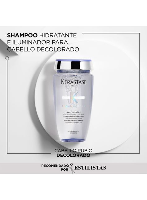 Set Reparación Cabello Rubio o Decolorado Blond Absolu Shampoo 250ml + Acondicionador 250ml Kérastase-1