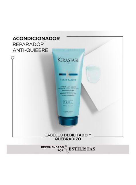 Set Cabello Dañado Resistance Shampoo 250ml + Acondicionador 200ml Kérastase-2