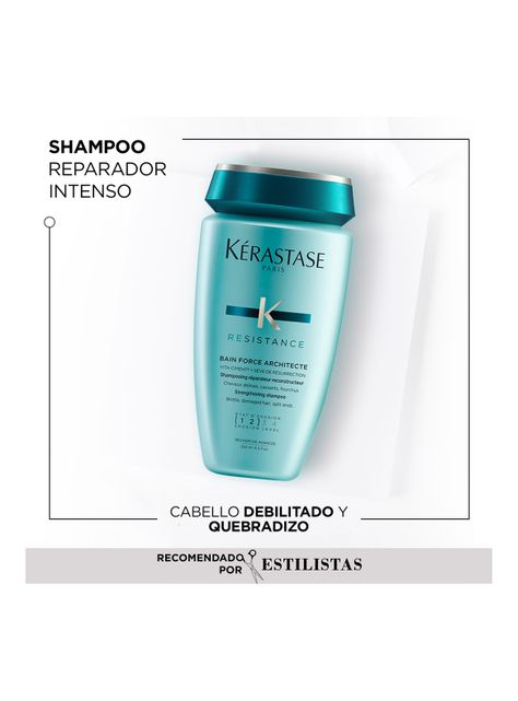 Set Cabello Dañado Resistance Shampoo 250ml + Acondicionador 200ml Kérastase-1