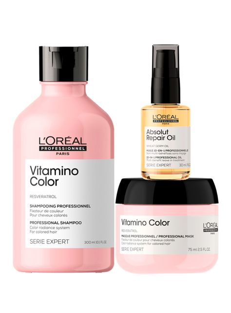 Set Cuidado del Color Vitamino Color Shampoo 300ml + Máscara 75ml + Aceite 30ml-0