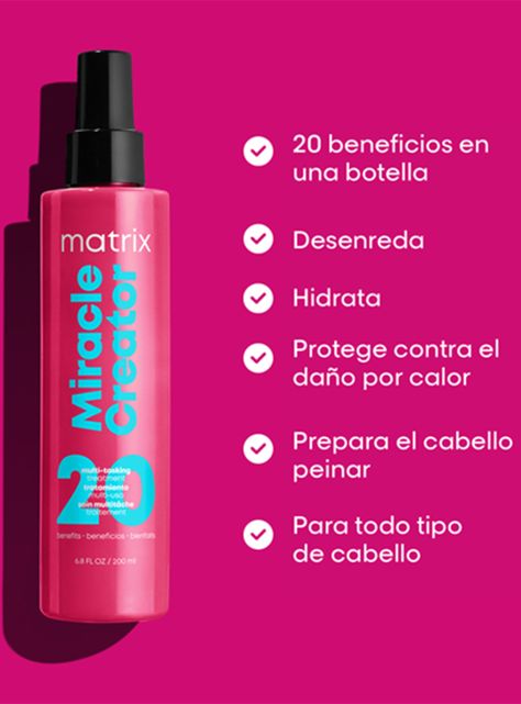 Spray + Mascara Tratamiento 20 Beneficios Todo Tipo de Cabello Miracle Creator 190 ml + 500 ml-3