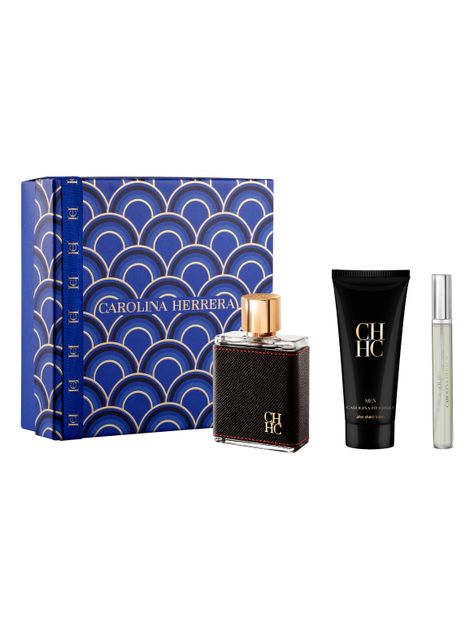 Set Perfume CH Men EDT 100 ml + After Shave Balm 100 ml + EDT 10 ml Carolina Herrera-0