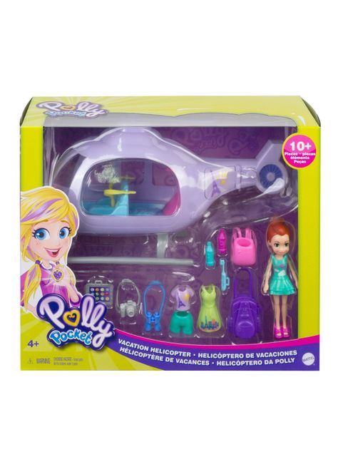 Accesorio Polly Pocket de Muñecas Helicóptero de Vacaciones-3