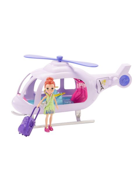 Accesorio Polly Pocket de Muñecas Helicóptero de Vacaciones-2