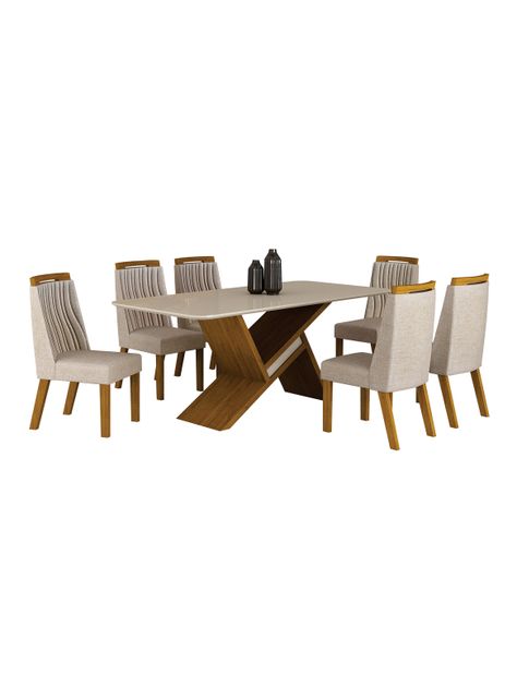 Juego Comedor Ágata 6 Sillas-0