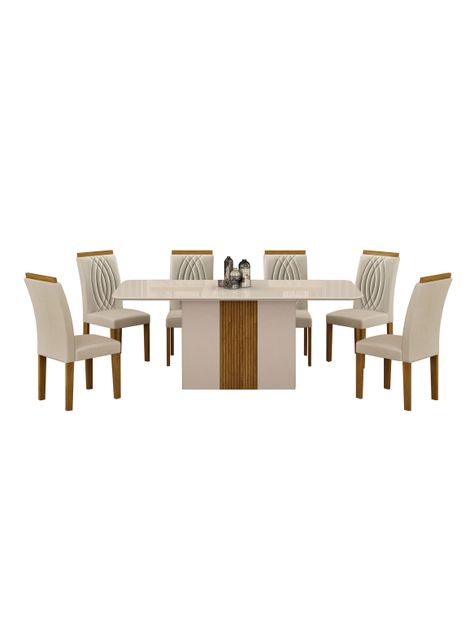 Juego Comedor Doha 6 Sillas-0