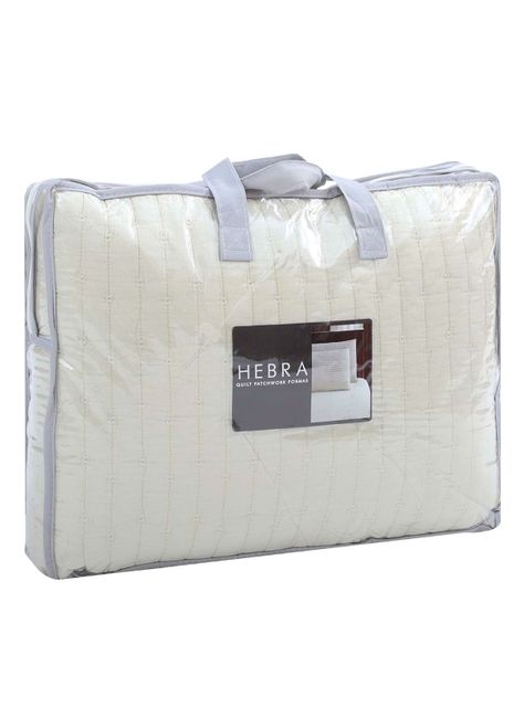 Quilt 1.5 Plazas Hebra Patchwork Natural-3