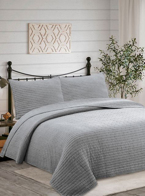 Quilt Microfibra Patchwork Gris 230 x 240 cm-3