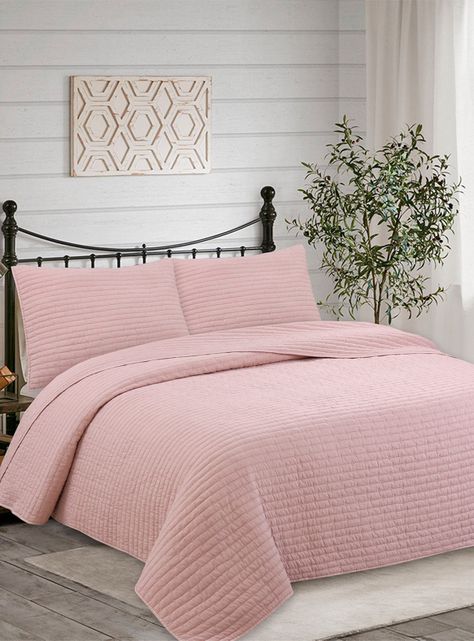 Quilt Microfibra Patchwork Rosa 230 x 240 cm-3