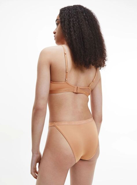 Bralette con Tirantes Liso Color Sólido-5