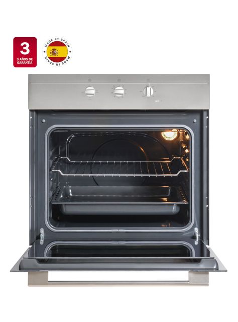 Kit Empotrable Horno Eléctrico HS445 + Encimera Gas HLX540 BUT + Campana CX 62120 Inox-1