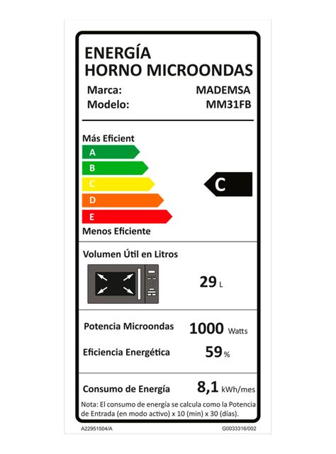 Microondas Digital 31 Litros 1450W MM31FB Negro-5