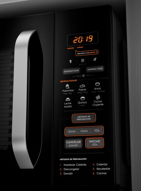 Microondas Digital 31 Litros 1450W MM31FB Negro-4