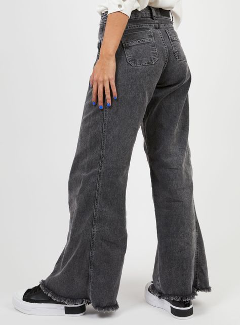 Jeans Anna F Tiro Alto Gris Gravillado-1
