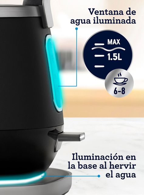 Hervidor Eléctrico Premium 1.5 Litros BVSTKT4510B-4