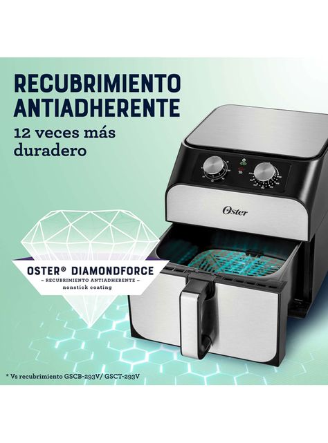 Freidora de Aire Manual 6.8 Litros DiamondForce CKSTAF68T-2