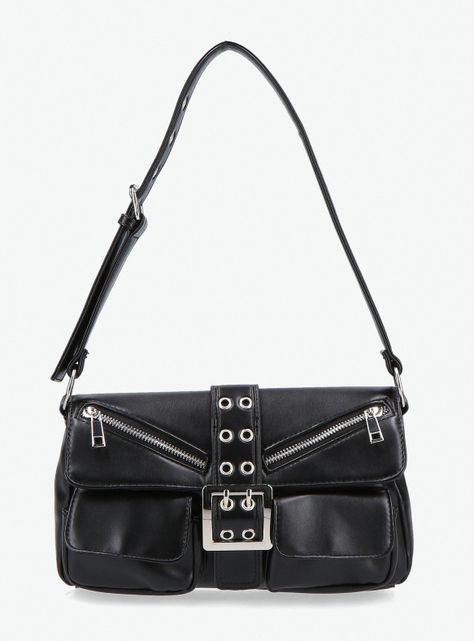 Cartera de Hombro con Hebilla Metálica-2