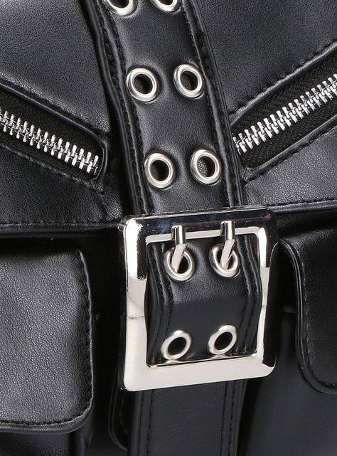 Cartera de Hombro con Hebilla Metálica-6