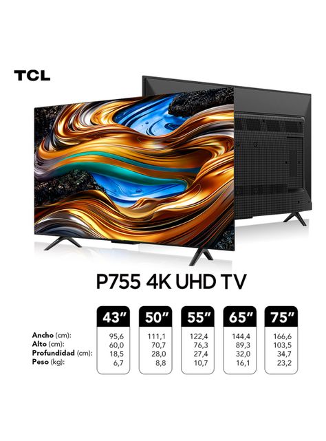 LED Smart TV 65" UHD 4K 65P755 Google TV-1