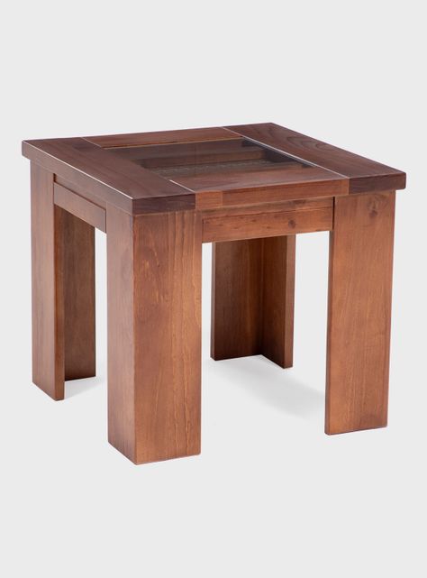 Mesa Lateral New Malaga 50x50 cm Canela-2