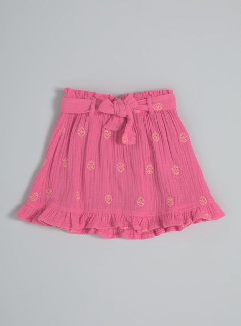 Short Falda Short Muselina Bordado-2