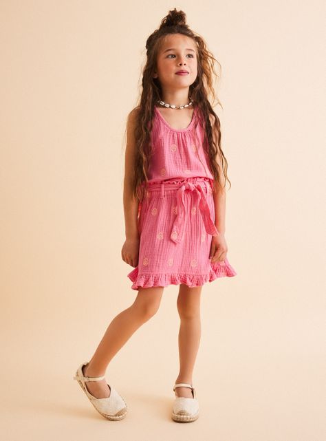 Short Falda Short Muselina Bordado-0