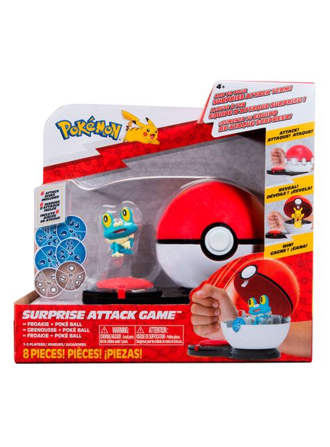 Set Figura de Acción Froakie Ataque Sorpresa + Pokebola-4