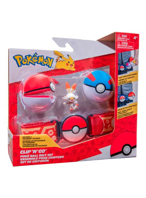 Cinturón Entrenador Pokemon Scorbunny y Pokebola-2